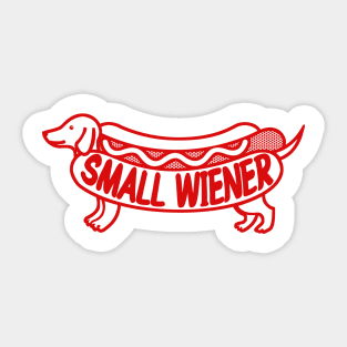 Small wiener Sticker